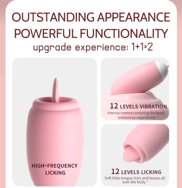 MagicBox B- Dual Headers Vibrator: Lick and vibrate - Image 4