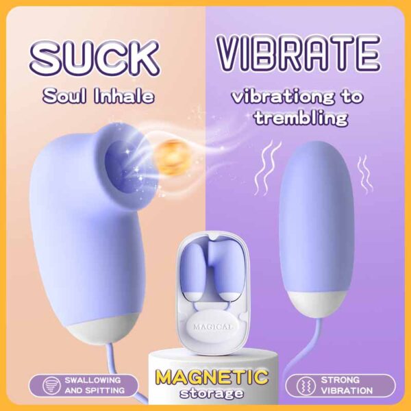 MagicBox C- Dual Headers Silicon Vibrator: Absorb and Vibrate - Image 2