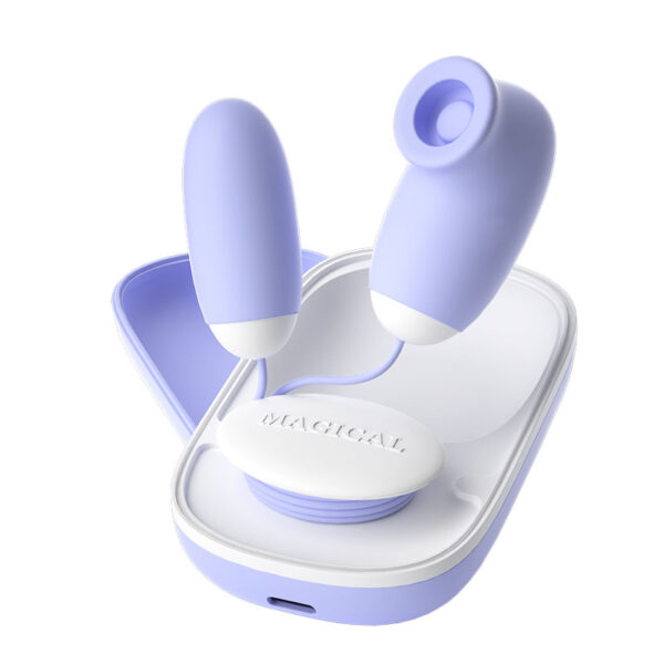 MagicBox C- Dual Headers Silicon Vibrator: Absorb and Vibrate